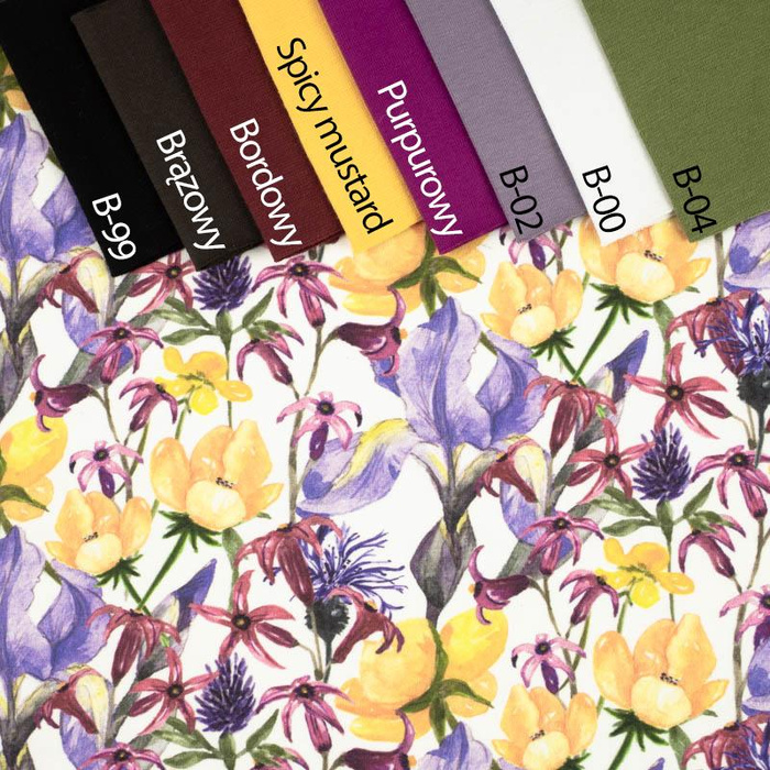 IRISES (IN THE MEADOW) - Woven Fabric for tablecloths