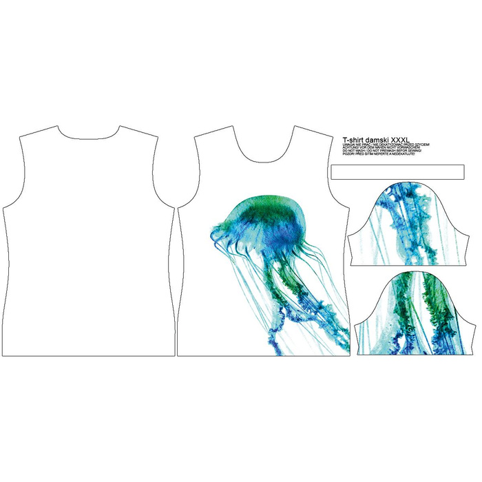 WOMEN’S T-SHIRT - JELLYFISH - single jersey L