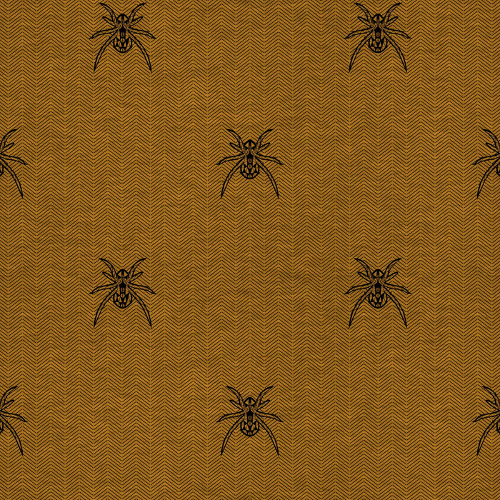 SPIDER / NIGHT CALL / mustard - looped knit fabric