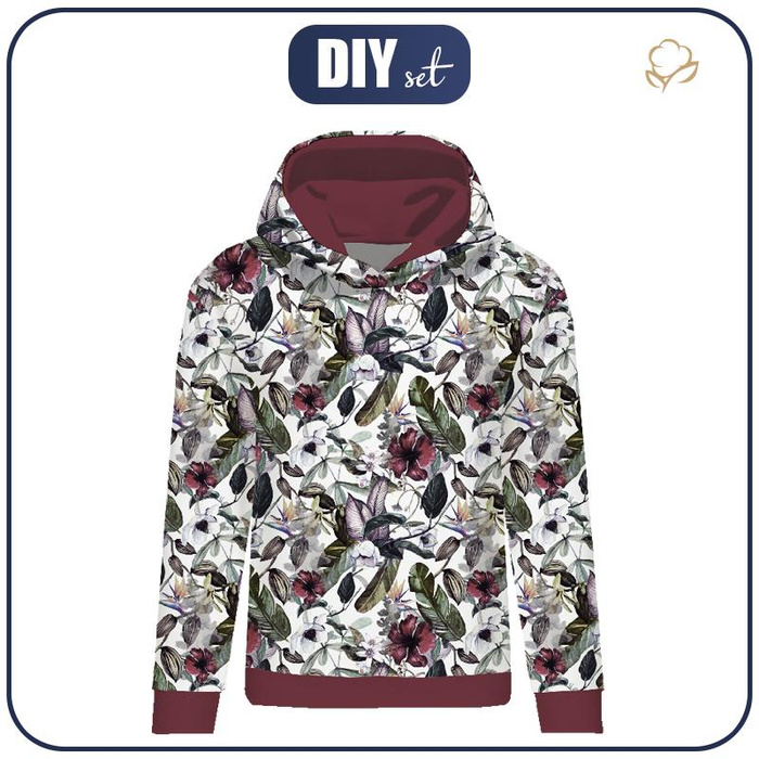 CLASSIC DAMEN HOODIE (POLA) - PARADIESBLUMEN - Sommersweat - M