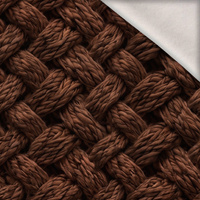 DESIGN - BROWN - Wintersweat angeraut mit Elastan ITY