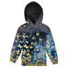 KID'S HOODIE (ALEX) - BUTTERFLIES / gold - sewing set