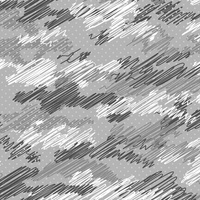CAMOUFLAGE - scribble / grey - Viscose jersey