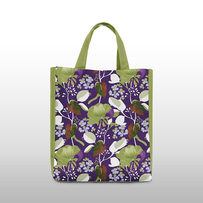 FLORAL AUTUMN VZ. 5 - lehký, česaný úplet