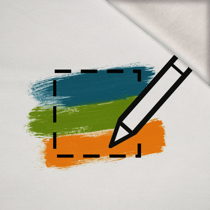 FABRIC WITH CUSTOM PRINT - brushed knitwear with elastane ITY