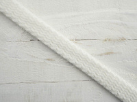 Flat String, width 8 mm -  white