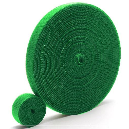 Nylon Velcro Hoop Tape 20 mm complet - GREEN