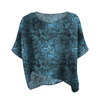 LEICHTE OVERSIZE BLUSE "ELENA" - SPITZEN SCHMETTERLINGE / blue - Nähset 