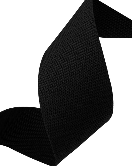Webbing Tape 20 mm, 50 m - BLACK 