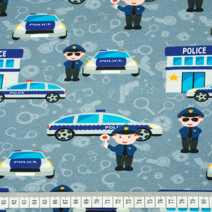 POLIZEI / dunkelgrau - Viskose-Jersey WE210