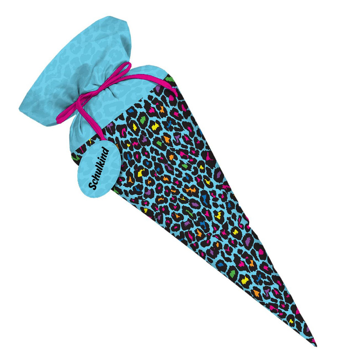 Schultüte - NEON LEOPARD M.3 - groß