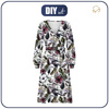 UMSCHLAG ELEGANTES MIDI KLEID (BIANCA) - PARADIESBLUMEN - Nähset S