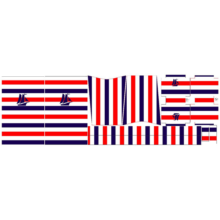 XL Tasche mit Utensilientasche 2 in 1 - DUNKELBLAUES SCHIFF - Nähset