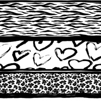 ANIMAL HEARTS - Cotton woven fabric