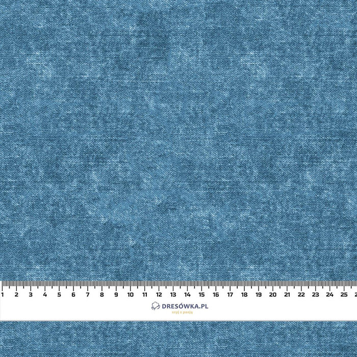 ACID WASH / ATLANTIC BLUE - French Terry mit Elasthan