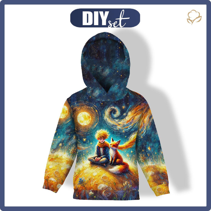 DZIECIĘCA BLUZA Z KAPTUREM (ALEX) - FAIRY WORLD WZ.16 - zestaw do uszycia (134/140)