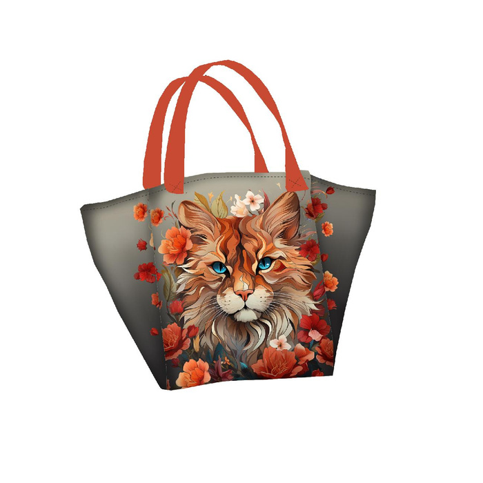 ANIMALS MANDALA wz.5 - panel (60cm x 50cm) brushed knitwear with elastane ITY