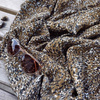 Viskózový krep - ABSTRACT ANIMAL PRINT / hnědý