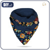 BUTTON SCARF - batik quilt wz.8 - sewing set