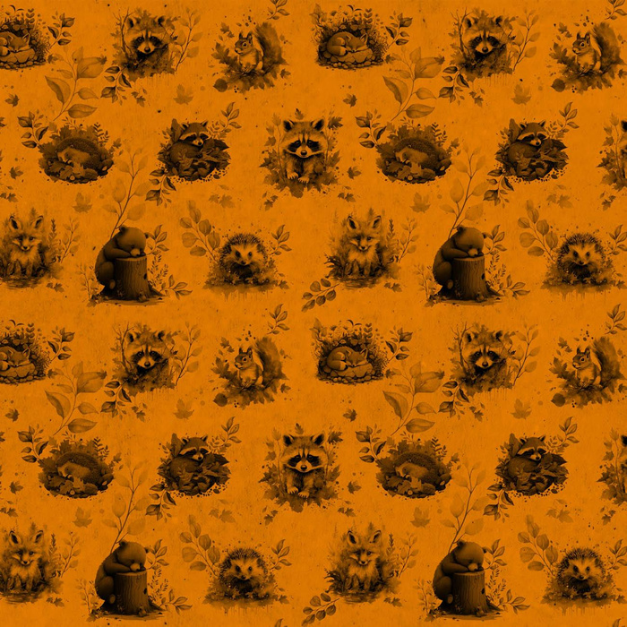 AUTUMN ANIMALS / mustard- single jersey with elastane ITY