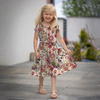 KID'S DRESS "MIA" (110/116) - PASTEL FLOWERS WZ. 30 - sewing set