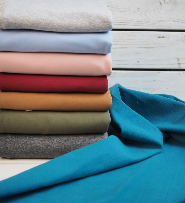 D-10 CARAMEL - brushed knitwear with elastane