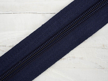 Stuha pro spirální zip 5mm  navy - 058