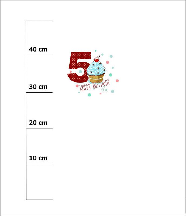 5. URODZINY / MUFFINKA - panel dzianina pętelkowa 