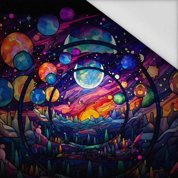 NEON GALAXY WZ.14 - panel (60cm x 50cm) Wasserabweisende Webware