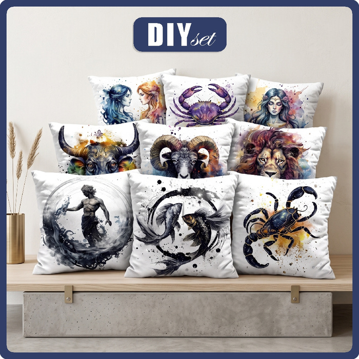 PILLOW 45X45 / ZODIAC SIGNS - front + back