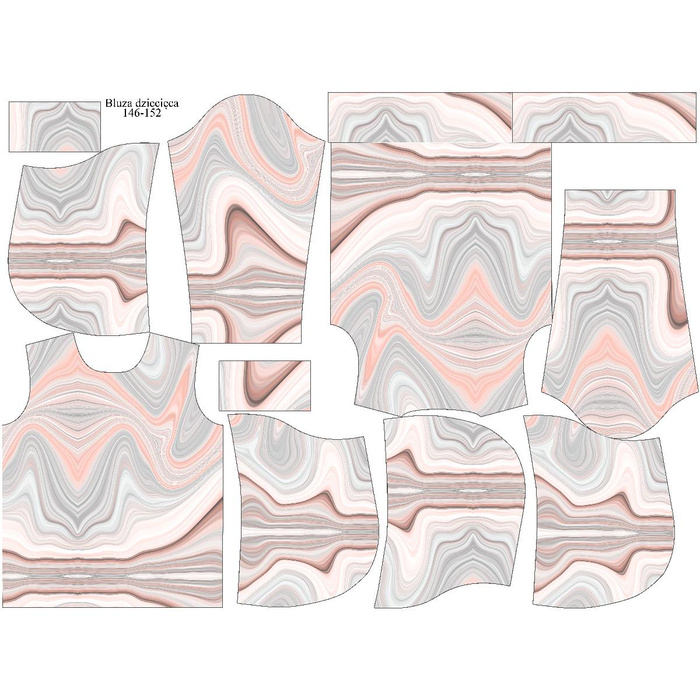 KIDS HOODIE (ALEX) - WATERCOLOR pat. 4 - sewing set