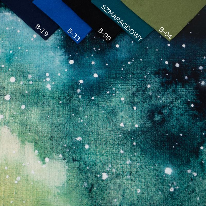 GALACTIC JOURNEY - panoramic panel looped knit SP250