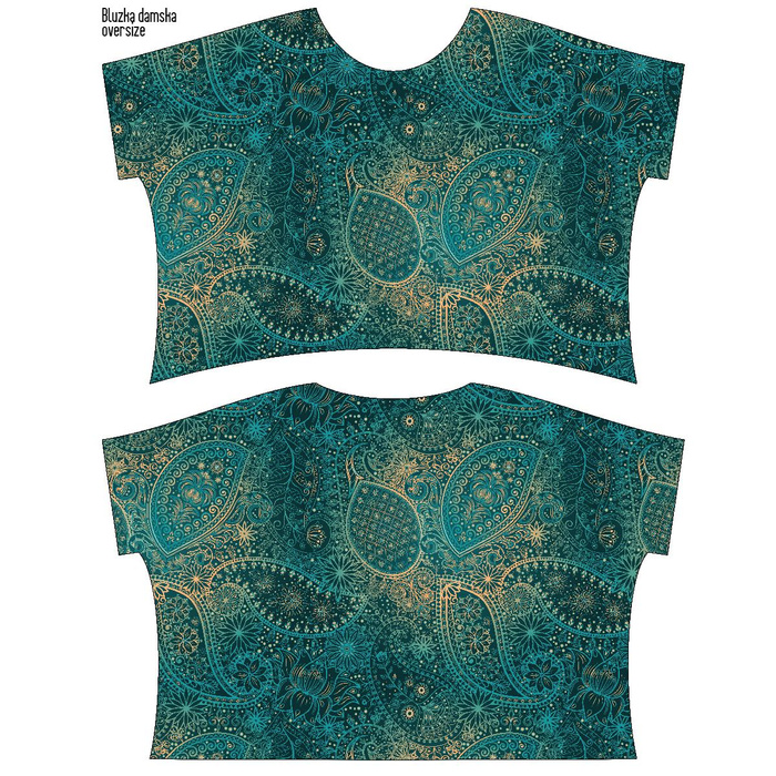 ZWIEWNA BLUZKA OVERSIZE "ELENA" - MEHNDI 2.0 - zestaw do uszycia