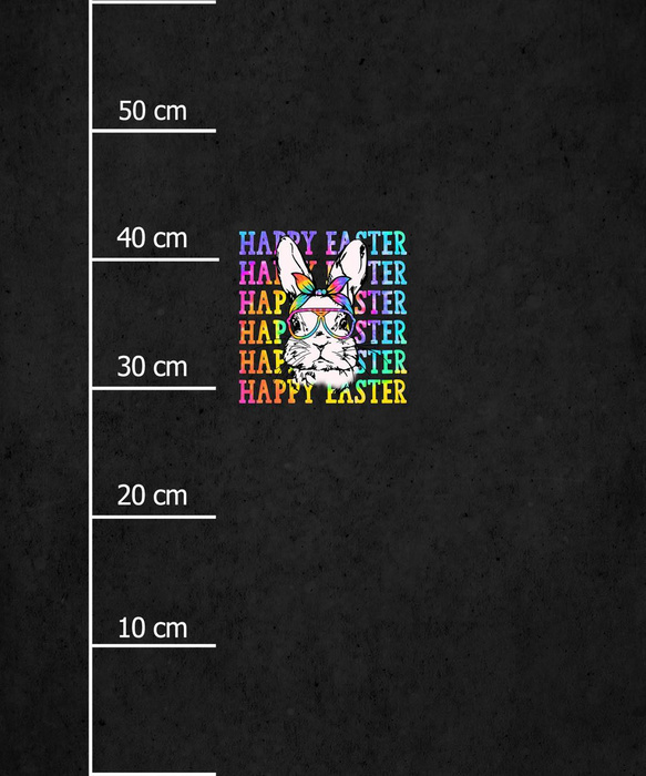 HAPPY EASTER / neon - Paneel (60cm x 50cm) SINGLE JERSEY ITY