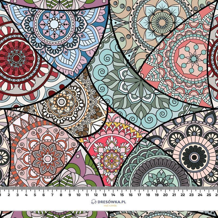 WITRAŻ / aqua - tkanina HOME DECOR PREMIUM