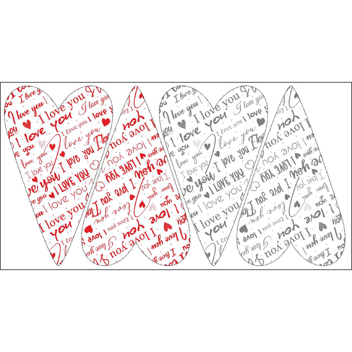 DEKORATIVNÍ SRDÍČKA - I LOVE YOU