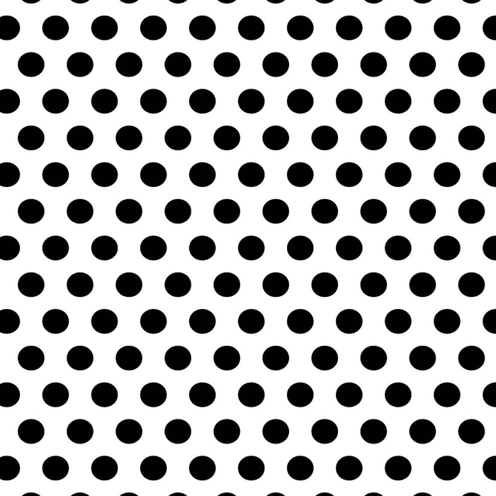 BIG DOTS / white - Crepe