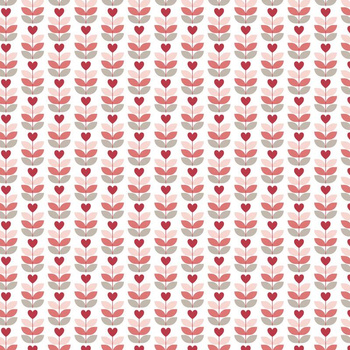 LOVE TULIPS / white (VALENTINE'S HEARTS)