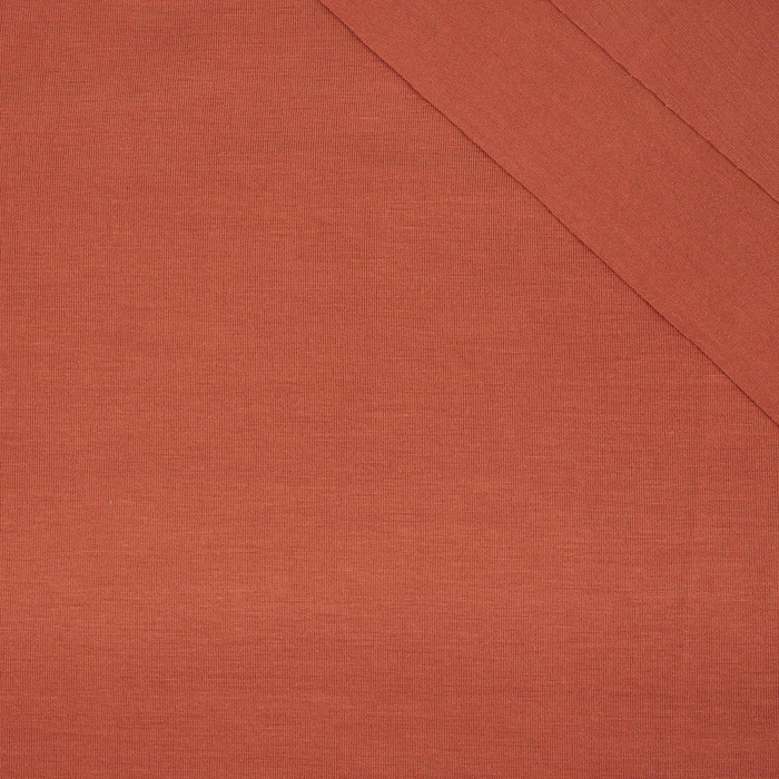 viskózový úplet single jersey 210g - Cihlová (WD-28)