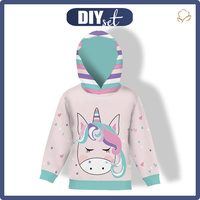 KID'S HOODIE (ALEX) - UNICORN ALICE - sewing set