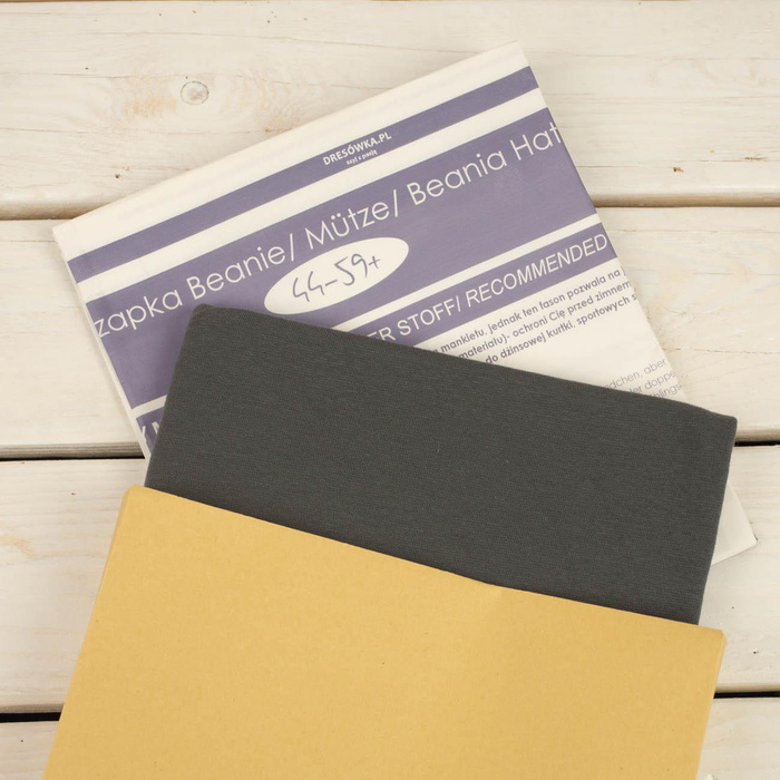 Beanie Mütze - GRAPHITE - Nähset