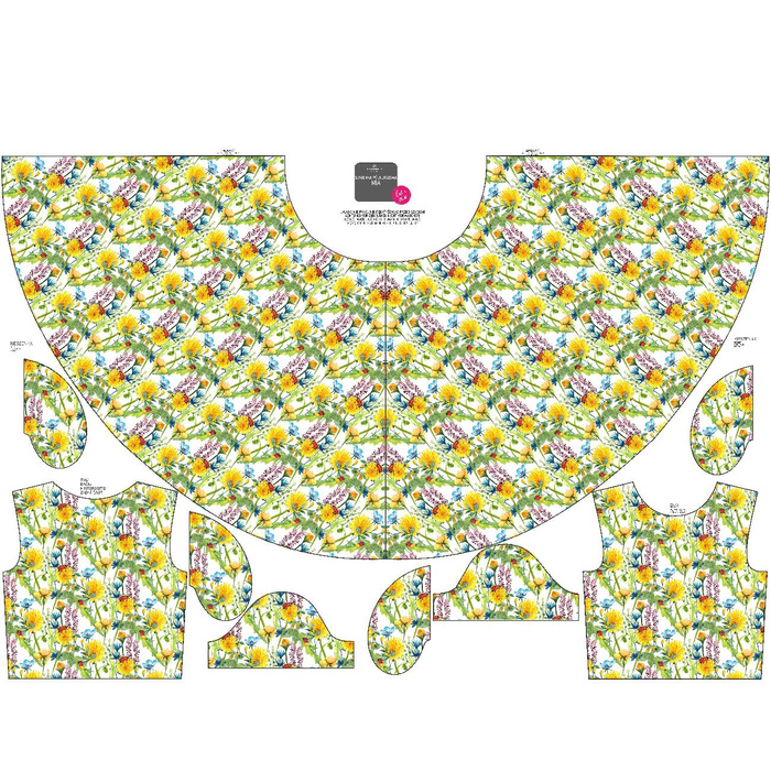 KINDER KLEID "MIA" - MARIENKÄFER AUF DER WIESE (AUF DER WIESE) - Nähset (86/92)