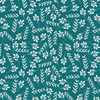 SMALL LEAVES pat. 2 / emerald - Viscose jersey