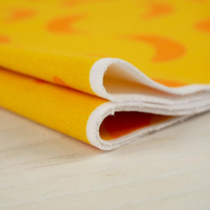 MAŁPI GAJ / banany - dresówka pętelkowa 