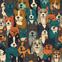 ANIMALS WZ.5 - looped knit fabric