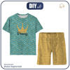 KINDERPYJAMA "ADA" - PRINCESS / glitter - Bambus-Single Jersey mit Elastan (146/152)