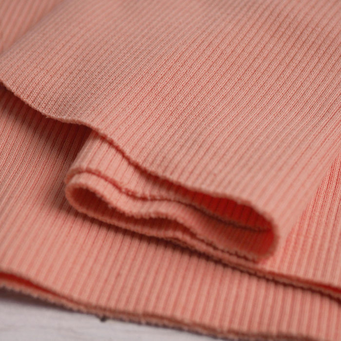 D-203 apricot  - Bündchenstoff gerippt