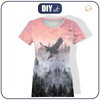 DAMEN T-SHIRT - ADLER UND BERGE - Single Jersey XXXL