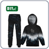 Children's tracksuit (OSLO) - FORREST OMBRE (WINTER IN THE MOUNTAIN) - sewing set (98/104)