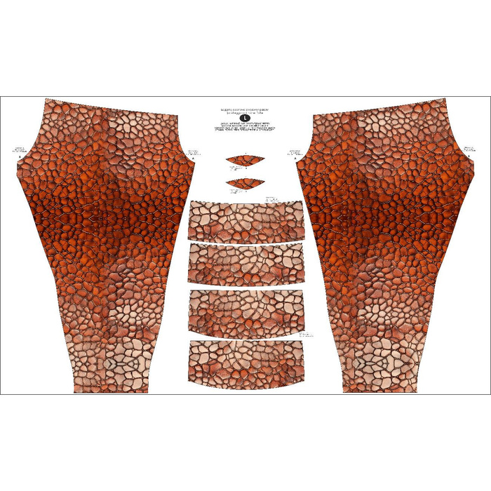 SPORTS LEGGINGS - LEATHER PATTERN PAT.12 - sewing set